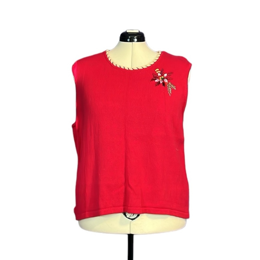 Vintage Storybook Knits Holiday Floral Tank